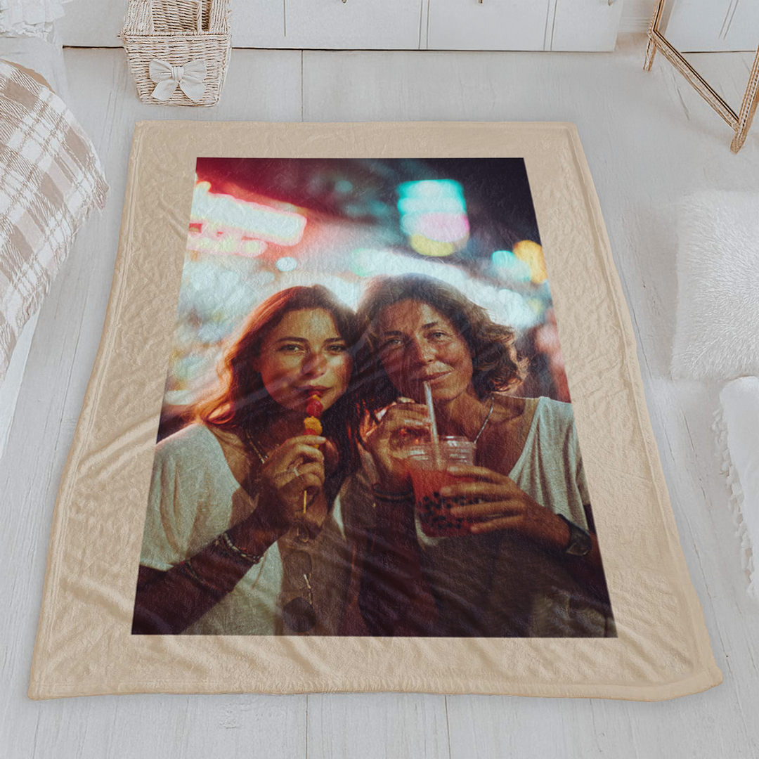 Personalized Sherpa Photo Blanket – 1 Photo