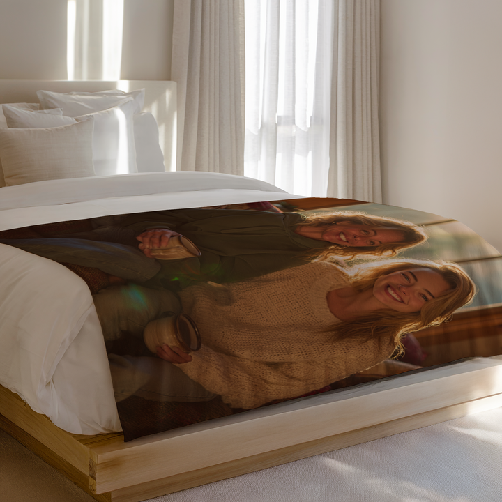 Personalized Full Photo Plush Blanket - Single Image