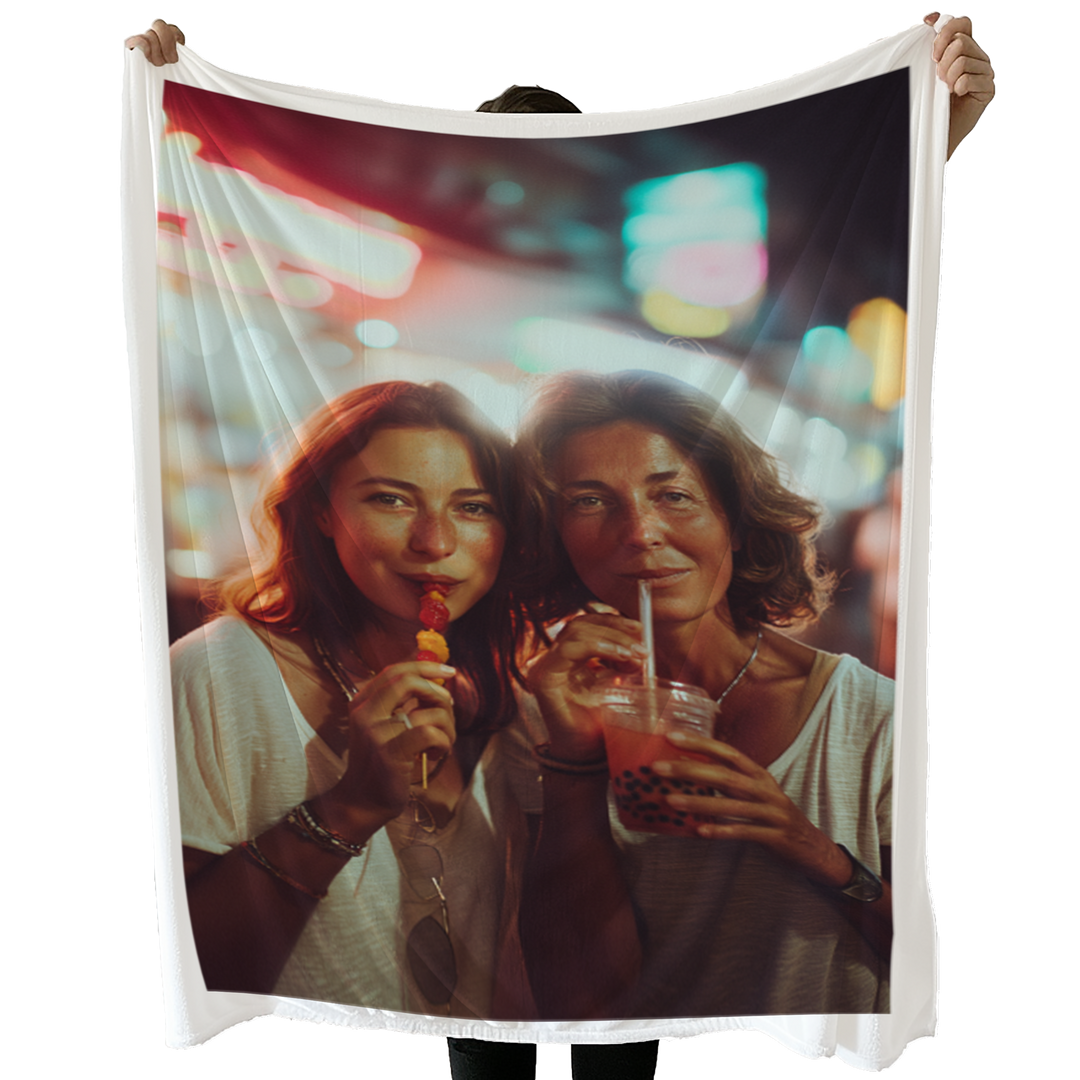 Personalized Sherpa Photo Blanket – 1 Photo