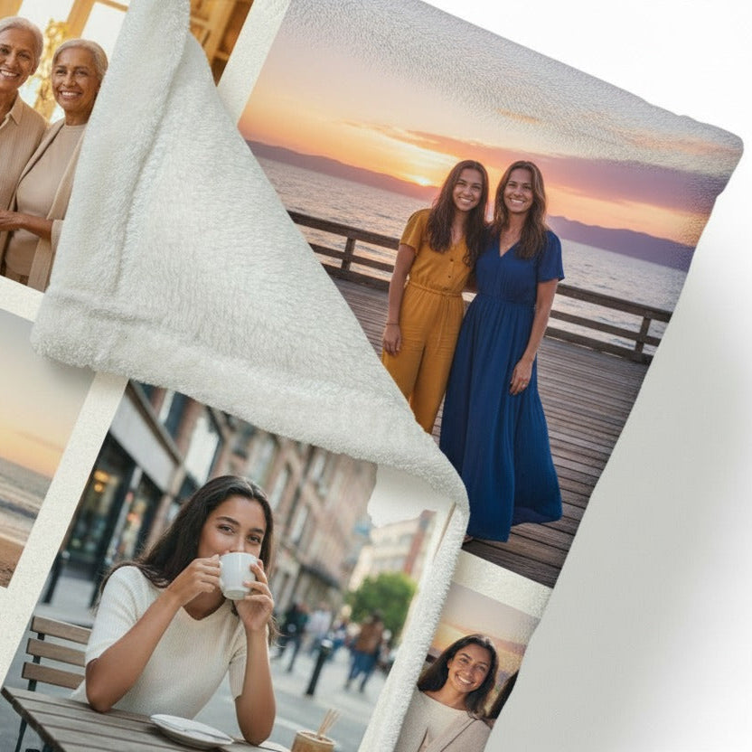 Personalized Full Photo Plush Blanket - Single Image
