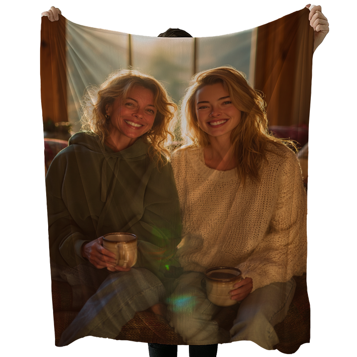 Personalized Full Photo Plush Blanket - Single Image