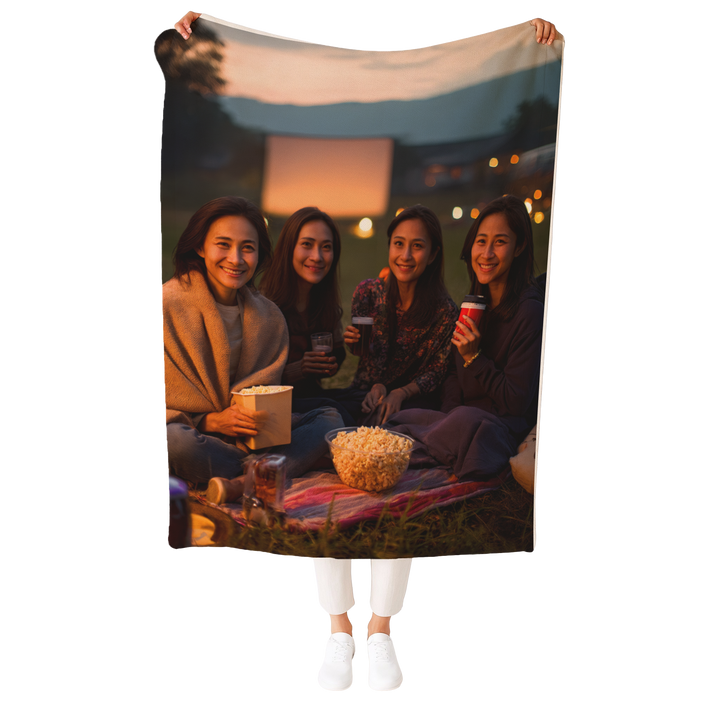 Personalized Full Photo Fleece Blanket - Single Image